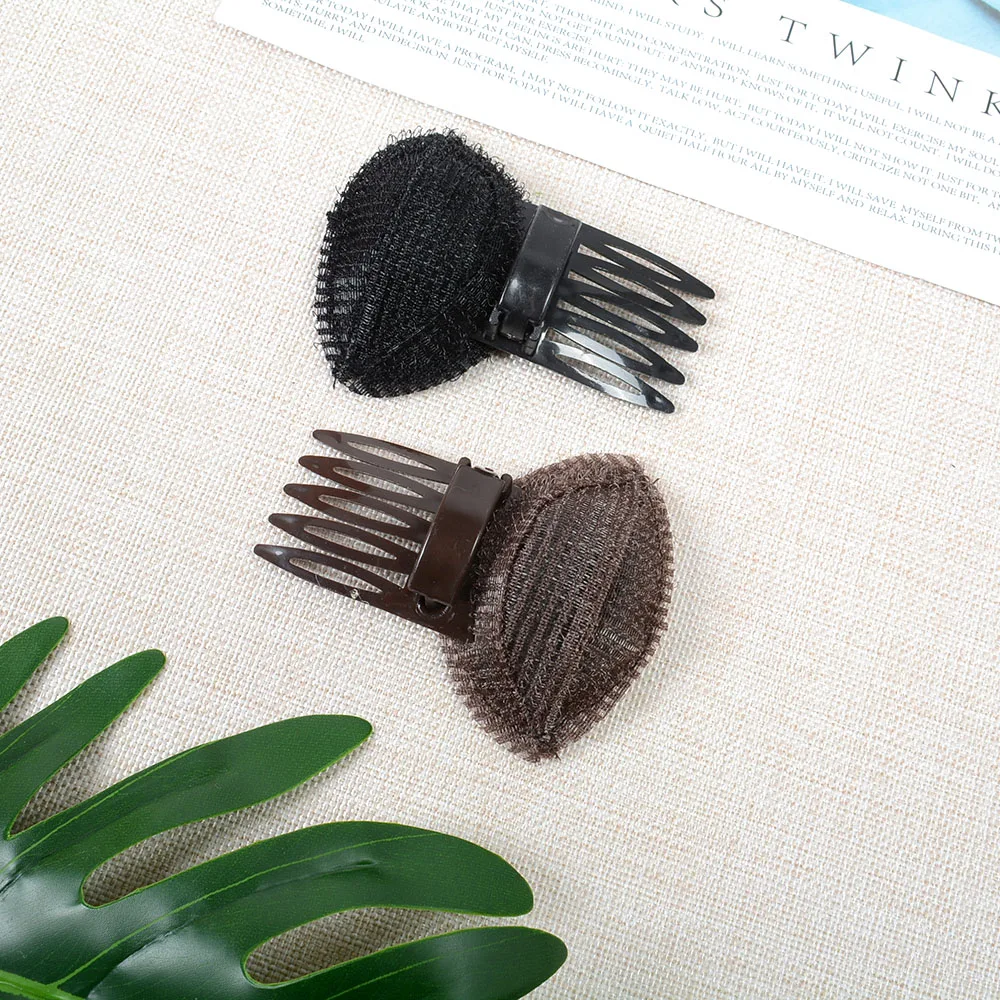 Forehead Hair Volume Fluffy Puff Sponge Pad Clip Comb Insert Tool Base Diy Styling Princess Styling Increased Hair Sponge Pad