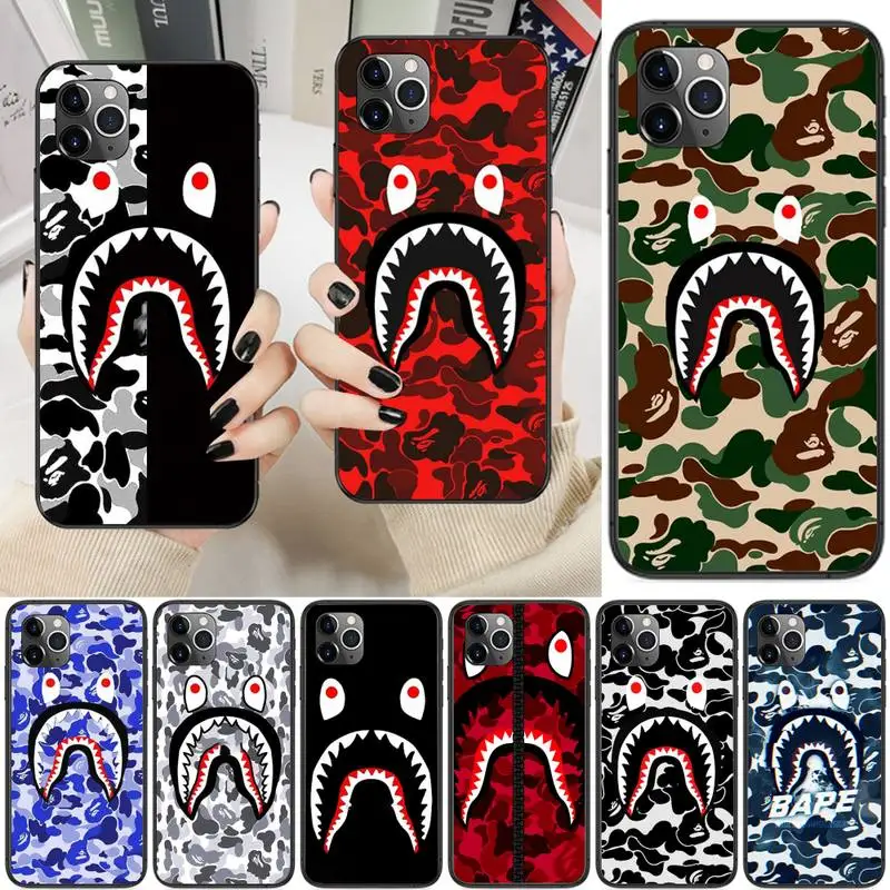 Bape Trend Brand Shark Cool Phone Case For iPhone 13 12 11 Pro Max 11 XR XS Max X 8 7 6 5 SE 2020 Fundas Cover
Bape Trend Brand Shark Cool Phone Case For iPhone 13 12 11 Pro Max 11 XR XS Max X 8 7 6 5 SE 2020 Fundas Cover