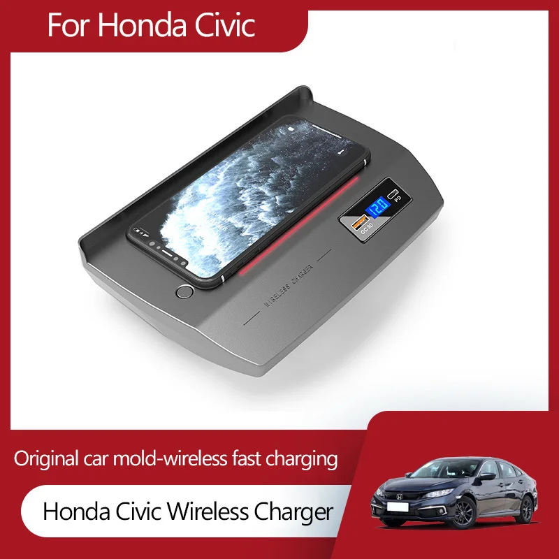 Беспроводное зарядное устройство для Honda 10 поколения стандарта QI, 15 Вт, Беспроводная зарядка, модификация Центрального управления
Беспроводное зарядное устройство для Honda 10 поколения стандарта QI, 15 Вт, Беспроводная зарядка, модификация Центрального управления