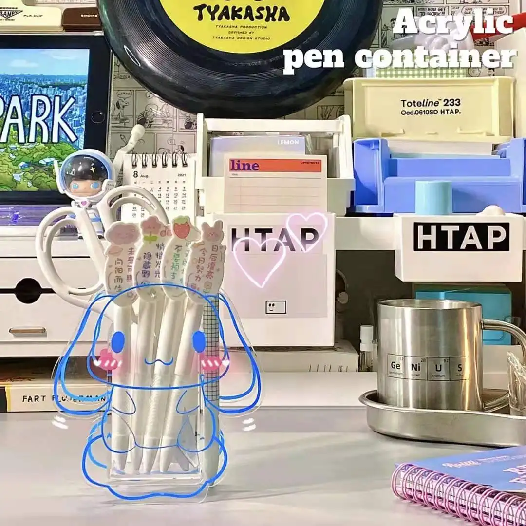 Acrylic transparent pen holder decoration cute desktop storage rack cartoon transparent pen holder
Acrylic transparent pen holder decoration cute desktop storage rack cartoon transparent pen holder
