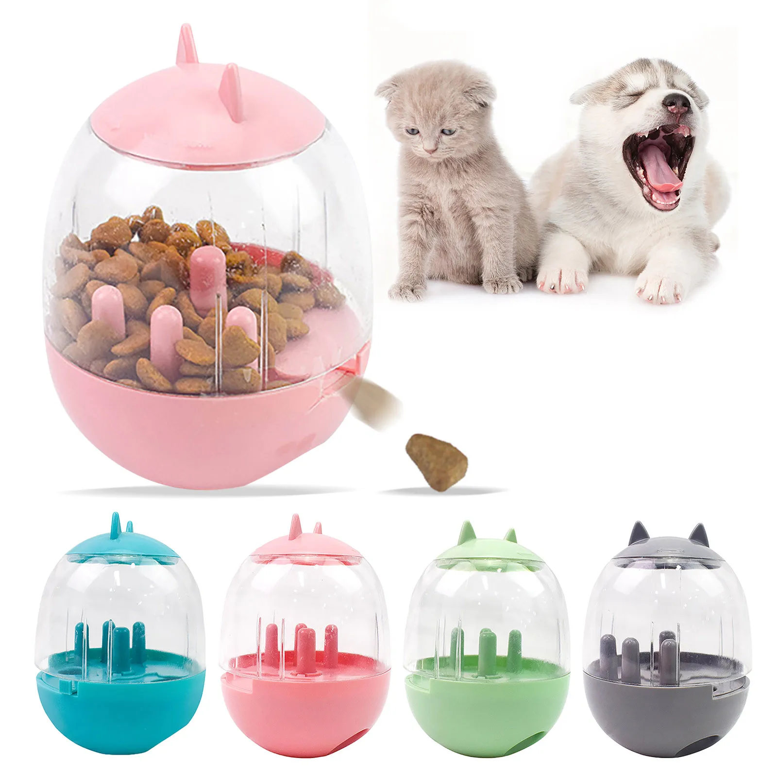 

Pet Dog Toy Food Dispenser Ball Cat Tumbler Pet Food Slow Food Pet Dog Toy Food Akcesoria Dla Psów Brinquedos ля Собак