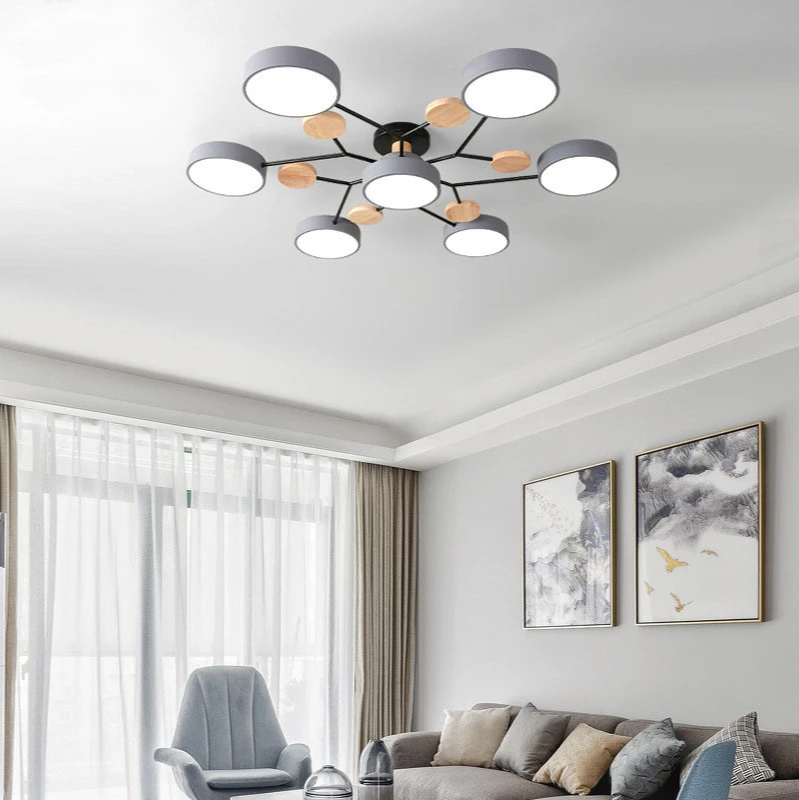 Modern Minimalist Macaron LED Ceiling Light Dining Room Bedroom Remote Control Dimmable Lamp Nordic Pendant Light Villa 7head
Modern Minimalist Macaron LED Ceiling Light Dining Room Bedroom Remote Control Dimmable Lamp Nordic Pendant Light Villa 7head