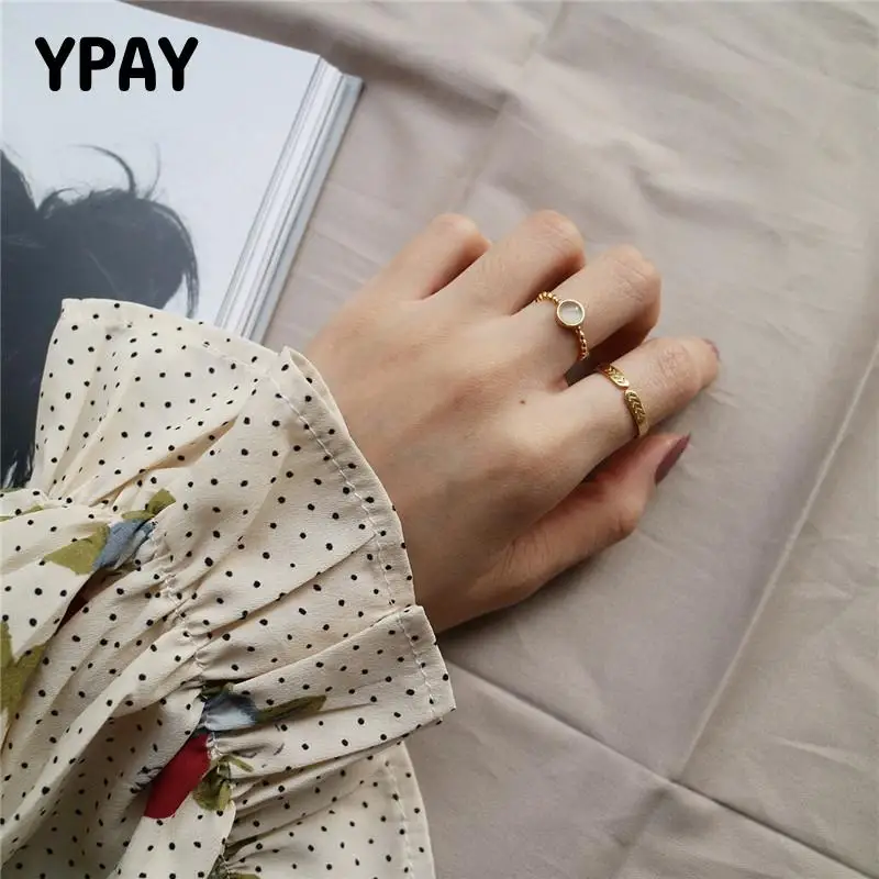 YPAY открытые серебряные кольца в реальном стиле, коса с опаловым плетением, регулируемые кольца на палец, позолоченные ювелирные изделия в К...
YPAY открытые серебряные кольца в реальном стиле, коса с опаловым плетением, регулируемые кольца на палец, позолоченные ювелирные изделия в К...