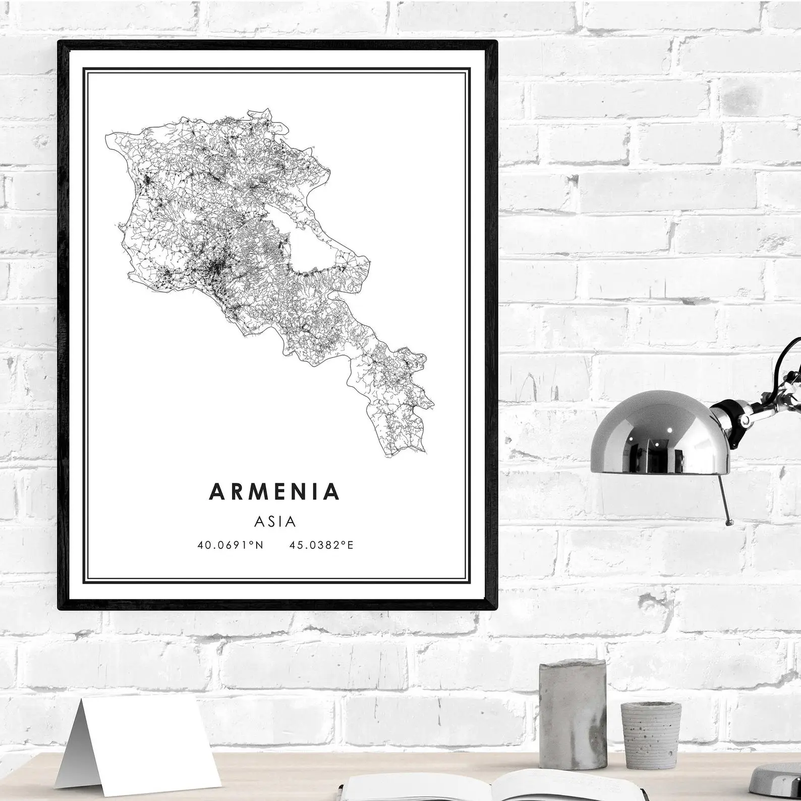Карта армии | арменской страны печать плакатов на холсте подарка армени - купить