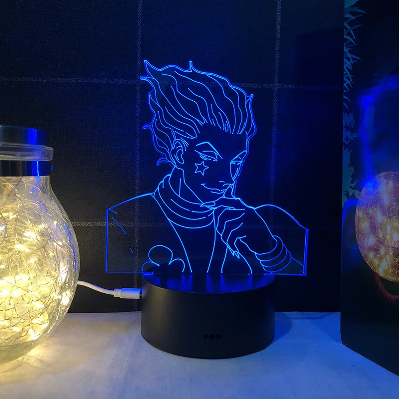HUNTER x HUNTER HxH Hisoka 3d led lamp bedroom manga night lights anime figure portrait room decor lampara de noche dormitorio
HUNTER x HUNTER HxH Hisoka 3d led lamp bedroom manga night lights anime figure portrait room decor lampara de noche dormitorio
