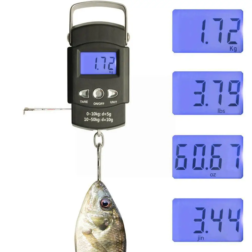 1 Pcs 50kg/10g Weight Mini Hanging Scale Pocket Lcd Scale Hook Digital Luggage High-accuracy Portable Weighting Scale Fishi T6a9
1 Pcs 50kg/10g Weight Mini Hanging Scale Pocket Lcd Scale Hook Digital Luggage High-accuracy Portable Weighting Scale Fishi T6a9