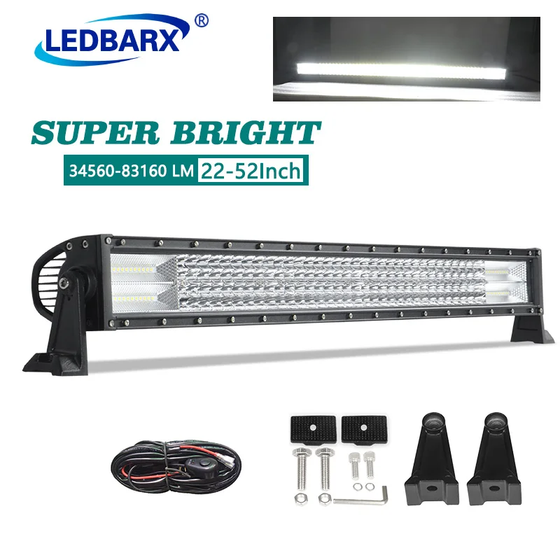 LEDBARX 22" 32" 42" 52" Inch Off Road LED Light Bar Spot Flood Combo LED Work Light 12V 24V For Truck SUV ATV 4X4 4WD Tractor
LEDBARX 22" 32" 42" 52" Inch Off Road LED Light Bar Spot Flood Combo LED Work Light 12V 24V For Truck SUV ATV 4X4 4WD Tractor