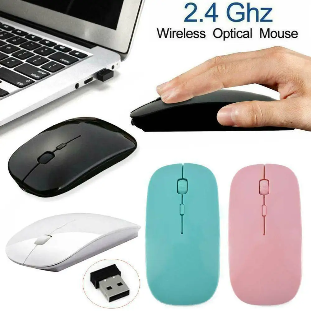 For Slim 2.4 GHz Wireless Cordless Mouse Optical Scroll For PC Laptop Computer + USB
For Slim 2.4 GHz Wireless Cordless Mouse Optical Scroll For PC Laptop Computer + USB