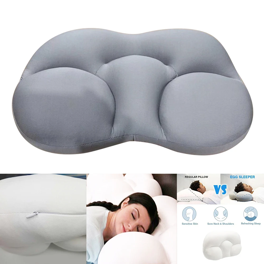 All Round Cloud Egg Sleep Pillow Soft Breathable 3D Ergonomic Center Egg Groove Design Sleep Pillow Orthopedic Neck Pain Release
All Round Cloud Egg Sleep Pillow Soft Breathable 3D Ergonomic Center Egg Groove Design Sleep Pillow Orthopedic Neck Pain Release