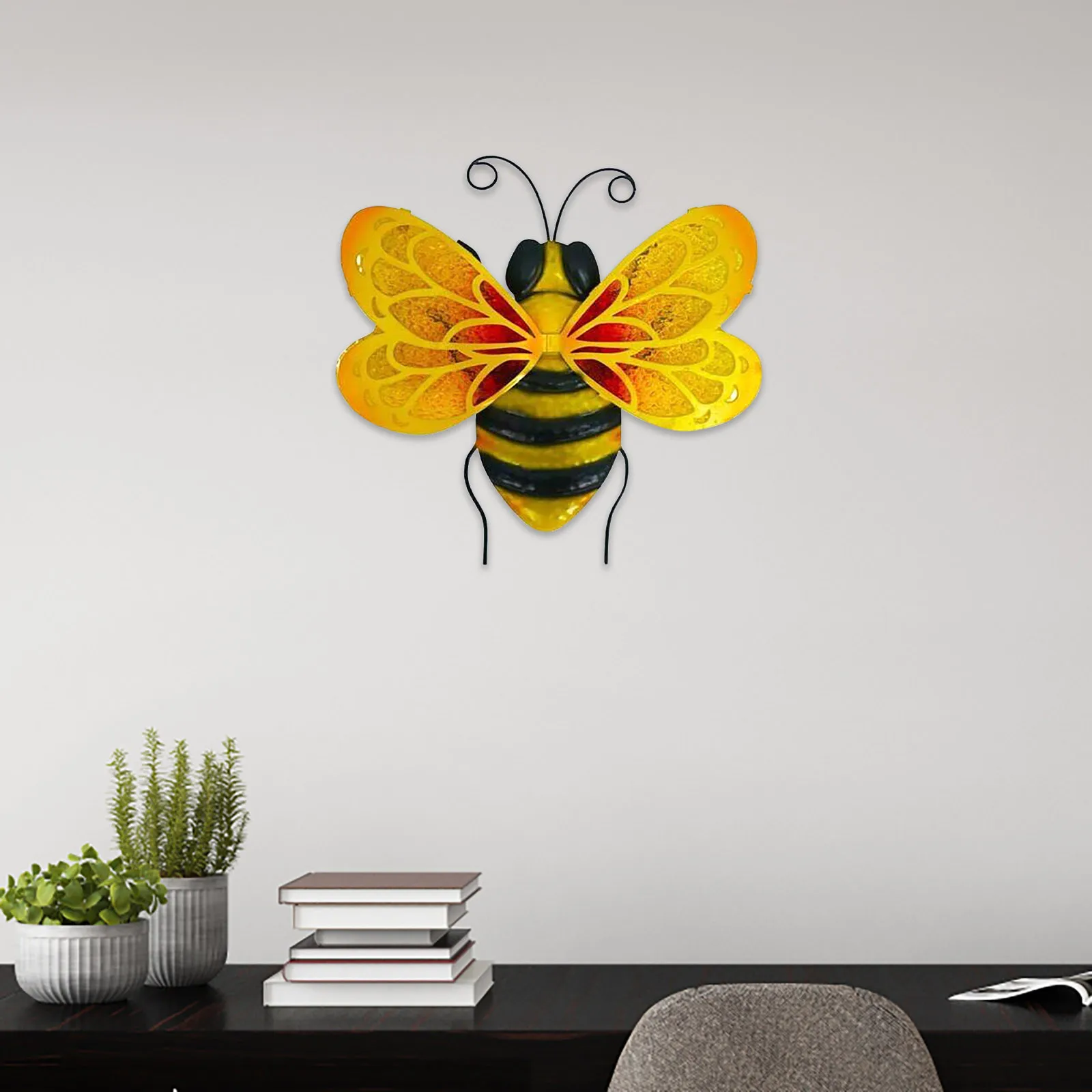 Metal Bumble Bee Wall Ornament 3d Sculpture Figurines Wall Home Hanging Garden Accents Yard Fence Bumblebee Art Decoration
Metal Bumble Bee Wall Ornament 3d Sculpture Figurines Wall Home Hanging Garden Accents Yard Fence Bumblebee Art Decoration