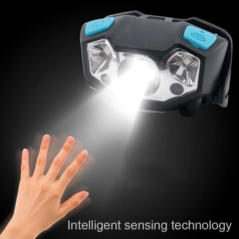 XPE Led Rechargeable Headlamp White + Red Light Finger Induction Headlights 5-mode Head Light Torch Flashlight Built-in Battery
XPE Led Rechargeable Headlamp White + Red Light Finger Induction Headlights 5-mode Head Light Torch Flashlight Built-in Battery