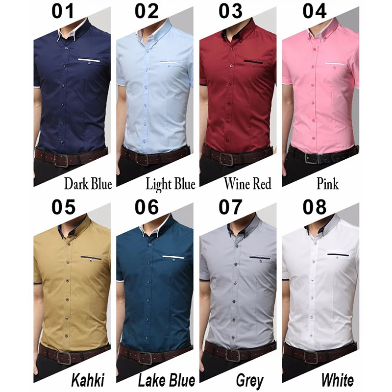 2021 Brand Men's Summer Business Shirt Short Sleeves Turn-down Collar Tuxedo Shirt Shirt Men Shirts Big Size 5XL
2021 Brand Men's Summer Business Shirt Short Sleeves Turn-down Collar Tuxedo Shirt Shirt Men Shirts Big Size 5XL