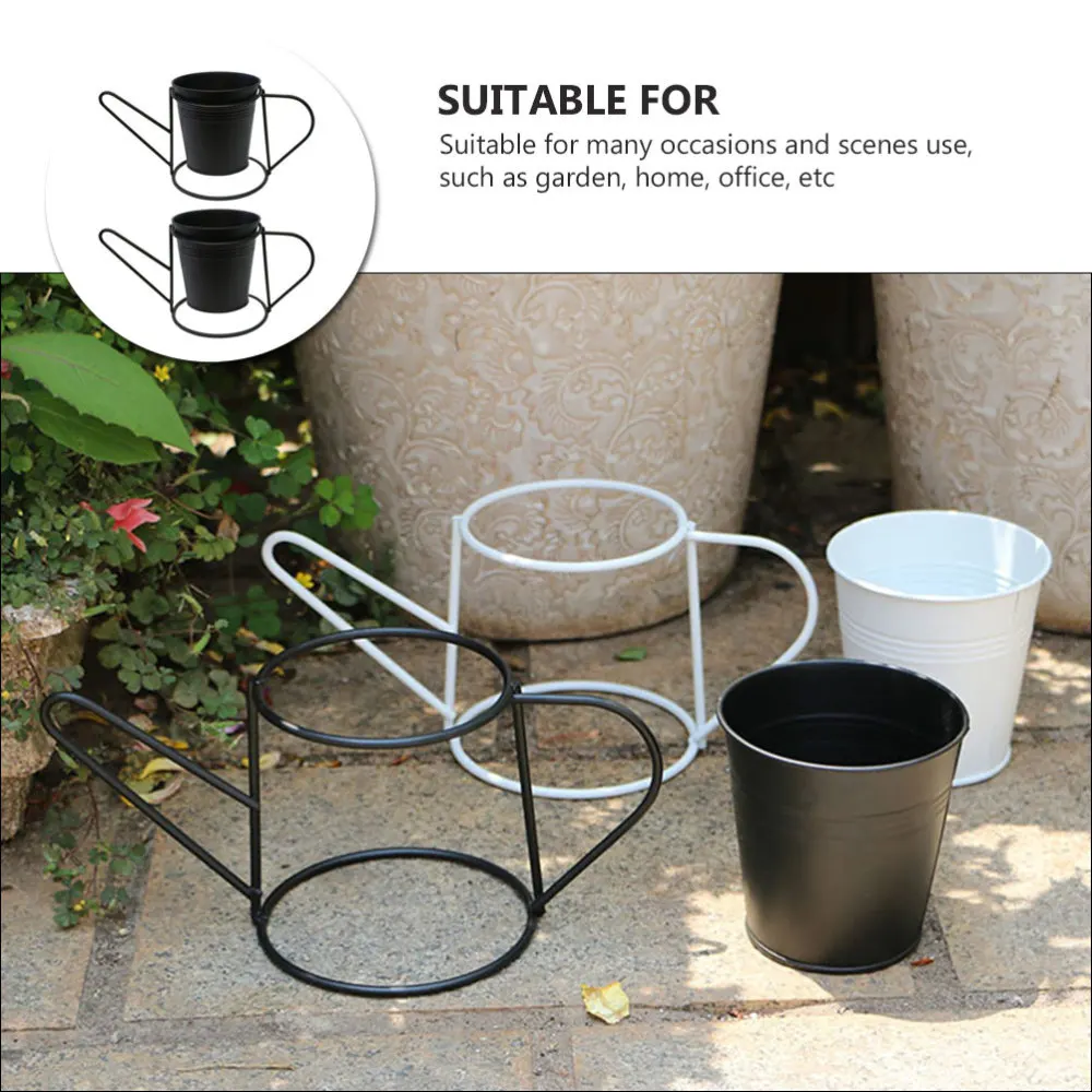 2Pcs Kettle Shaped Iron Flowerpot Home Decorative Flower Holder Random Color
2Pcs Kettle Shaped Iron Flowerpot Home Decorative Flower Holder Random Color