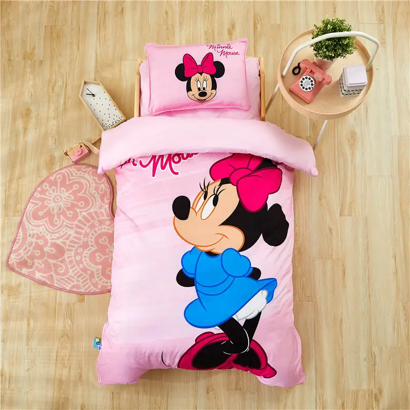 3D Disney Minnie Mouse Bedding set for Kids Baby 47"X59" Crib Size Duvet Cover pillow Sham 100% Cotton Bed Linen Girls Comforter
3D Disney Minnie Mouse Bedding set for Kids Baby 47"X59" Crib Size Duvet Cover pillow Sham 100% Cotton Bed Linen Girls Comforter