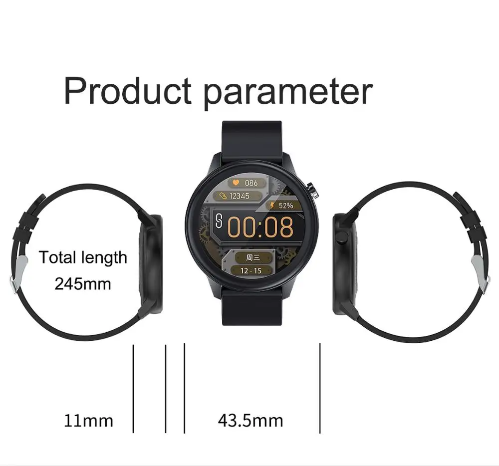 New Body Temperature Smart Watch Full Fircle Full Touch Smartwatch Blood Pressure Monitor Smart Bracelet For Andriod IOS
New Body Temperature Smart Watch Full Fircle Full Touch Smartwatch Blood Pressure Monitor Smart Bracelet For Andriod IOS