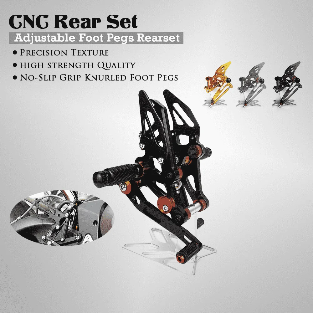 Motorcycle Accessories CNC Alu Footrest Rear Sets Adjustable Rearset Foot Pegs for YAMAHA MT-07 MT07 FZ-07 FZ 07 2014-2017
Motorcycle Accessories CNC Alu Footrest Rear Sets Adjustable Rearset Foot Pegs for YAMAHA MT-07 MT07 FZ-07 FZ 07 2014-2017