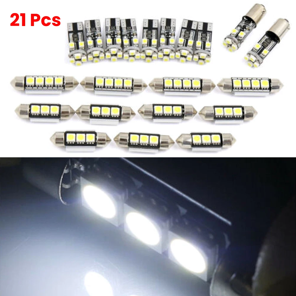 21Pcs For BMW E46 Sedan Coupe M3 1999-2005 Canbus Car White Interior LED Top Front Rear Dome Map License Plate Lights Set
21Pcs For BMW E46 Sedan Coupe M3 1999-2005 Canbus Car White Interior LED Top Front Rear Dome Map License Plate Lights Set