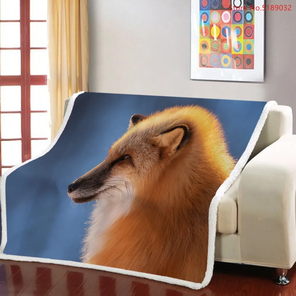 Fox Sherpa Blanket Cartoon Animal Bedspreads Forest Plush Throw Blanket for Bed Couch Sofa Bedding 3d Print Blanket for Travel
Fox Sherpa Blanket Cartoon Animal Bedspreads Forest Plush Throw Blanket for Bed Couch Sofa Bedding 3d Print Blanket for Travel