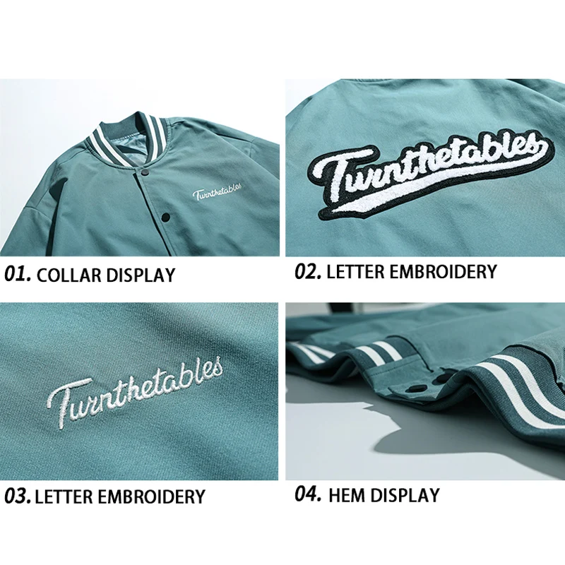 TFETTERS 2021 New Fashion Beseball Jacket Clothes Autumn Casual Loose Daily Towel Embroidered Jackets for Men Couple Outerwear
TFETTERS 2021 New Fashion Beseball Jacket Clothes Autumn Casual Loose Daily Towel Embroidered Jackets for Men Couple Outerwear