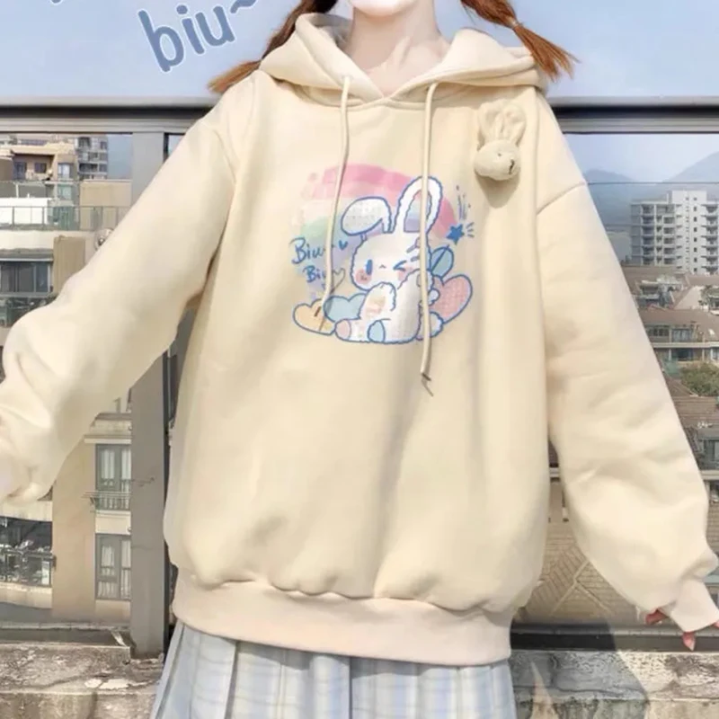 HOUZHOU Kawaii Anime Hoodie Autumn Fashion 2020 Rabbit Print Women Hoodies Cute Long Sleeve Loose Oversized Pullover Women
HOUZHOU Kawaii Anime Hoodie Autumn Fashion 2020 Rabbit Print Women Hoodies Cute Long Sleeve Loose Oversized Pullover Women