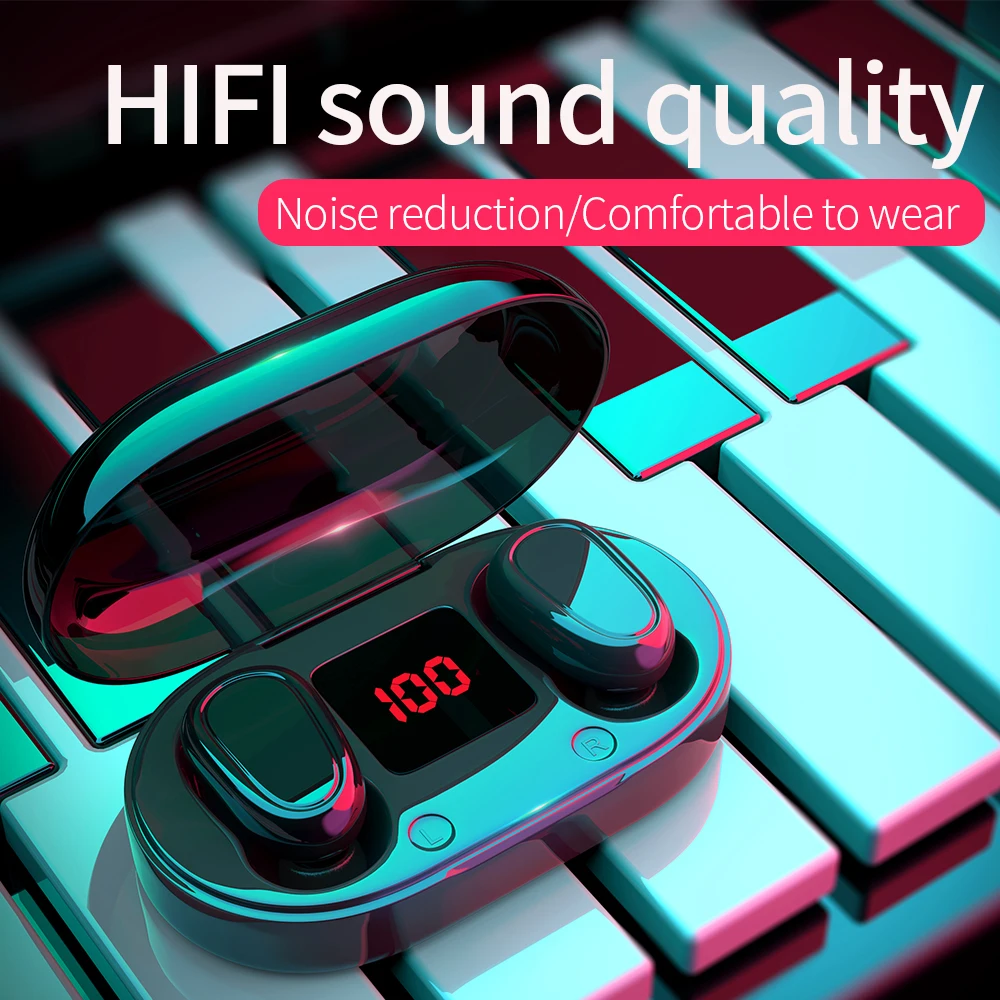 Беспроводные Bluetooth-наушники DUSH с микрофоном, спортивные водонепроницаемые наушники HIFI, стереонаушники с шумоподавлением, наушники-вкладыш... 
Беспроводные Bluetooth-наушники DUSH с микрофоном, спортивные водонепроницаемые наушники HIFI, стереонаушники с шумоподавлением, наушники-вкладыш...