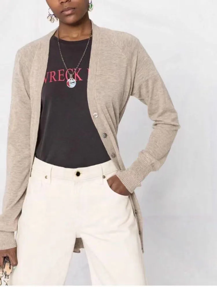 Women Sweater French, Silk and Cashmere, Silky and Soft, Lace-up Breasted V-neck Cardigan, Simple, Fashionable and Versatile
Women Sweater French, Silk and Cashmere, Silky and Soft, Lace-up Breasted V-neck Cardigan, Simple, Fashionable and Versatile