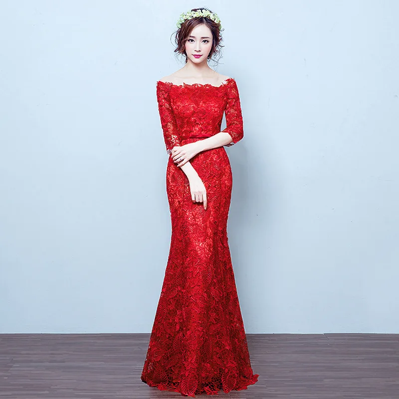 Special Occasion Dresses Illusion Boat Neck Half Luxury Red Tulle Lace Trumpet Backless Embroidery Sequined Lady Prom Gown E1050
Special Occasion Dresses Illusion Boat Neck Half Luxury Red Tulle Lace Trumpet Backless Embroidery Sequined Lady Prom Gown E1050