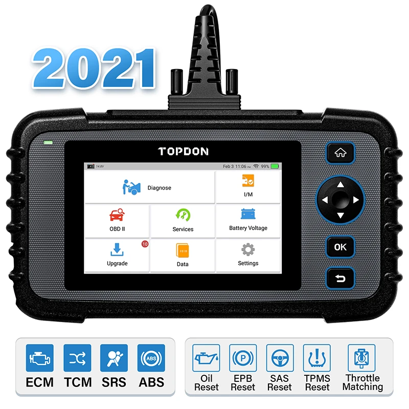 Автомобильный диагностический сканер TOPDON ArtiDiag600 OBD2, ECM, SRS, TCM, ABS, 4 системы, система масляных TPMS, SAS 8, функции сброса, Автомобильная диагностика
Автомобильный диагностический сканер TOPDON ArtiDiag600 OBD2, ECM, SRS, TCM, ABS, 4 системы, система масляных TPMS, SAS 8, функции сброса, Автомобильная диагностика