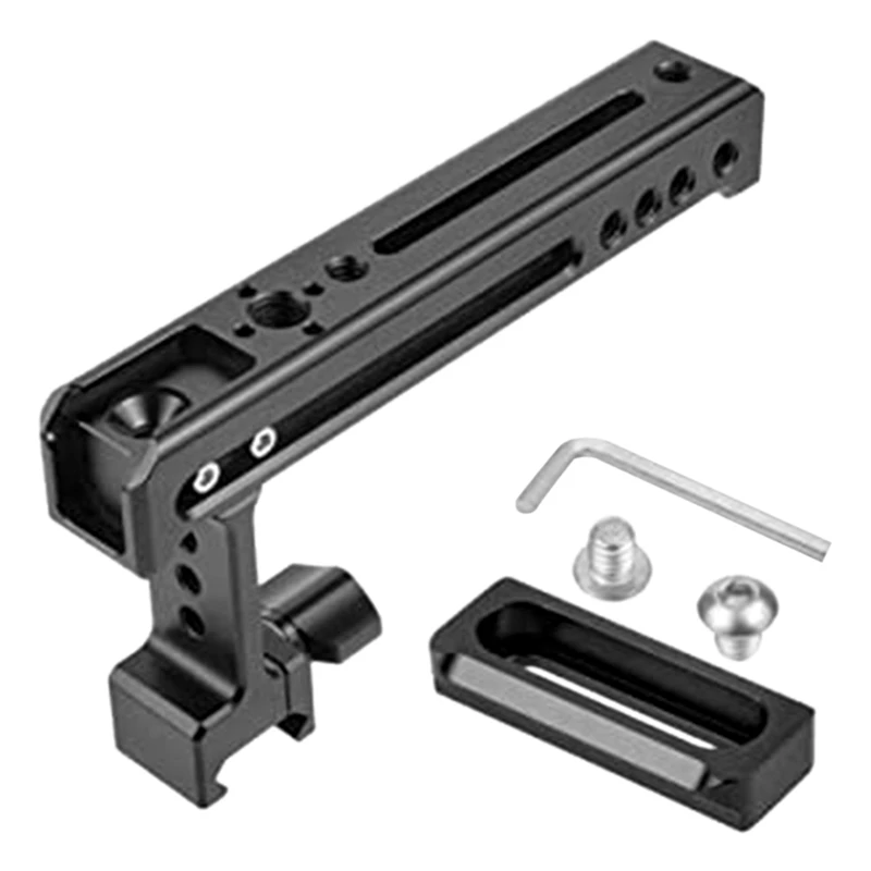 Верхняя Боковая ручка с сыром, ручка-рукоятка, 1/4 дюйма, крепление холодного башмака для балансировки, регулируемая клетка для камеры с рель... 
Верхняя Боковая ручка с сыром, ручка-рукоятка, 1/4 дюйма, крепление холодного башмака для балансировки, регулируемая клетка для камеры с рель...