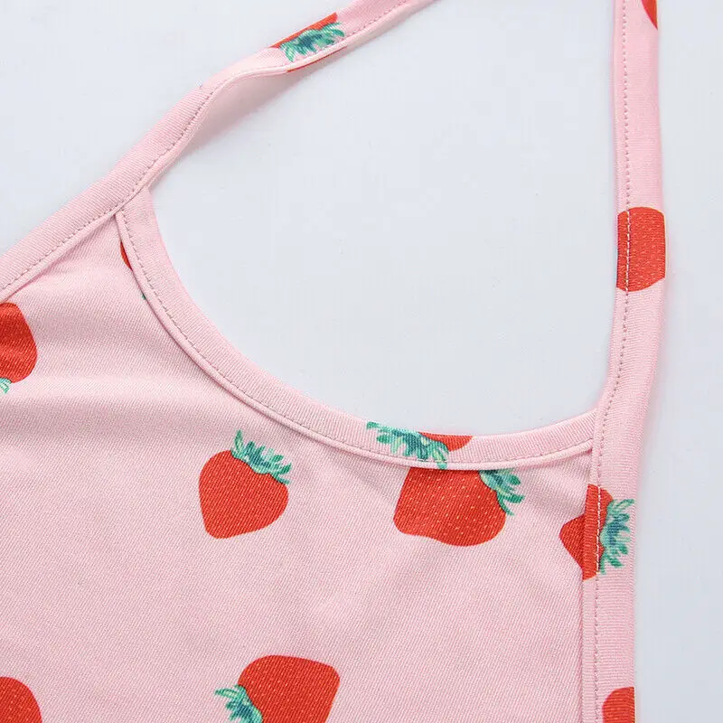 Fashion Women Summer Casual Tank Tops Vest Bandage Halter Camis Tops Sleeveless Sexy Strawberry Printing Crop Top Tank OMSJ 2020
Fashion Women Summer Casual Tank Tops Vest Bandage Halter Camis Tops Sleeveless Sexy Strawberry Printing Crop Top Tank OMSJ 2020