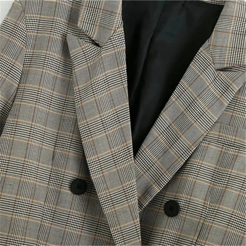 Za Women 2020 Plaid Blazer Long Sleeve Lapel Collar Double-Breasted Blazer Woman Fashion Office Wear Elegant Ladies Outerwear
Za Women 2020 Plaid Blazer Long Sleeve Lapel Collar Double-Breasted Blazer Woman Fashion Office Wear Elegant Ladies Outerwear