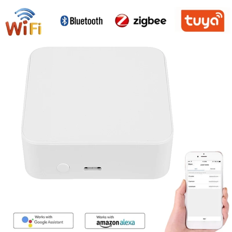 Умный шлюз ZigBee, многорежимный хаб с поддержкой Wi-Fi и Bluetooth, работает с приложением Alexa и Google Home
Умный шлюз ZigBee, многорежимный хаб с поддержкой Wi-Fi и Bluetooth, работает с приложением Alexa и Google Home