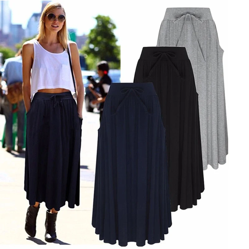 Fashion Elegant Women Ladies Autumn Summer Skirts High Waist Lace Up Solid Slim A-Line Long Skirts Plus Size
Fashion Elegant Women Ladies Autumn Summer Skirts High Waist Lace Up Solid Slim A-Line Long Skirts Plus Size