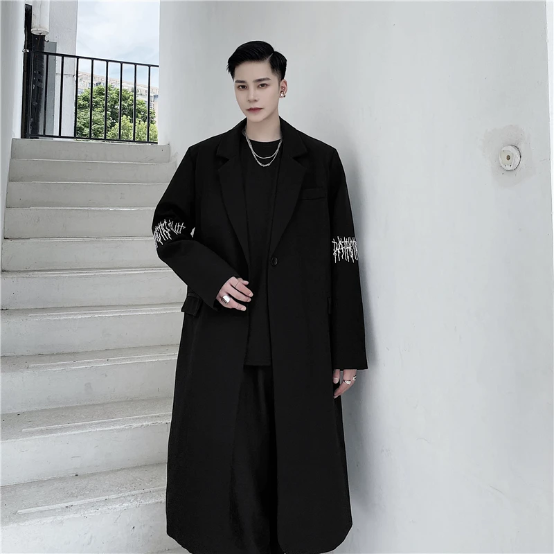 Men Women Japan Harajuku Streetwear Loose Casual Windbreaker Jacket Outerwear Overcoat Men Embroidered Long Trench Coat
Men Women Japan Harajuku Streetwear Loose Casual Windbreaker Jacket Outerwear Overcoat Men Embroidered Long Trench Coat