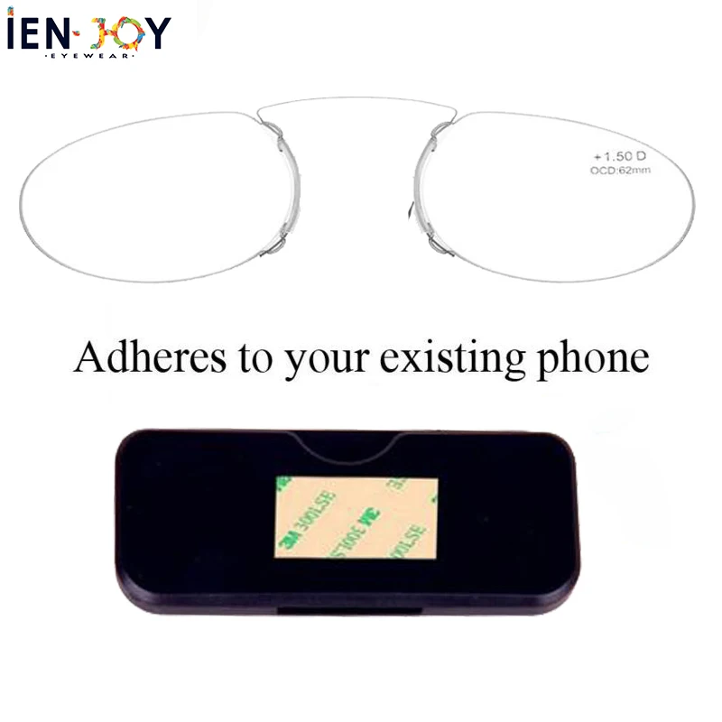 IENJOY Pince Nez Style Reading Glasses Thin Pince-Nez Nose Clip Reading Glasses No Arm TR Glasses for Men Women Reading Glasses
IENJOY Pince Nez Style Reading Glasses Thin Pince-Nez Nose Clip Reading Glasses No Arm TR Glasses for Men Women Reading Glasses