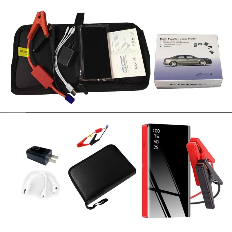 Car Jump Starter 12V Portable Car Charger Multi-function Start Jumper Emergency Car Battery Booster 20000mAh Power Bank
Car Jump Starter 12V Portable Car Charger Multi-function Start Jumper Emergency Car Battery Booster 20000mAh Power Bank