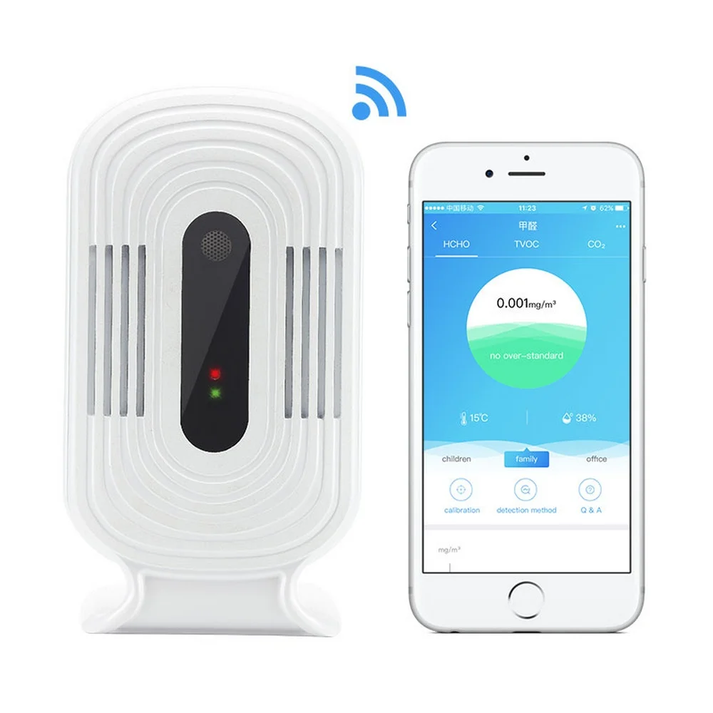 JQ-200 JQ-300 Smart WIFI Home PM2.5 Smoke Meter Formaldehyde Detector Air Quality Analysis Detector Humidity Test Temperature 
JQ-200 JQ-300 Smart WIFI Home PM2.5 Smoke Meter Formaldehyde Detector Air Quality Analysis Detector Humidity Test Temperature