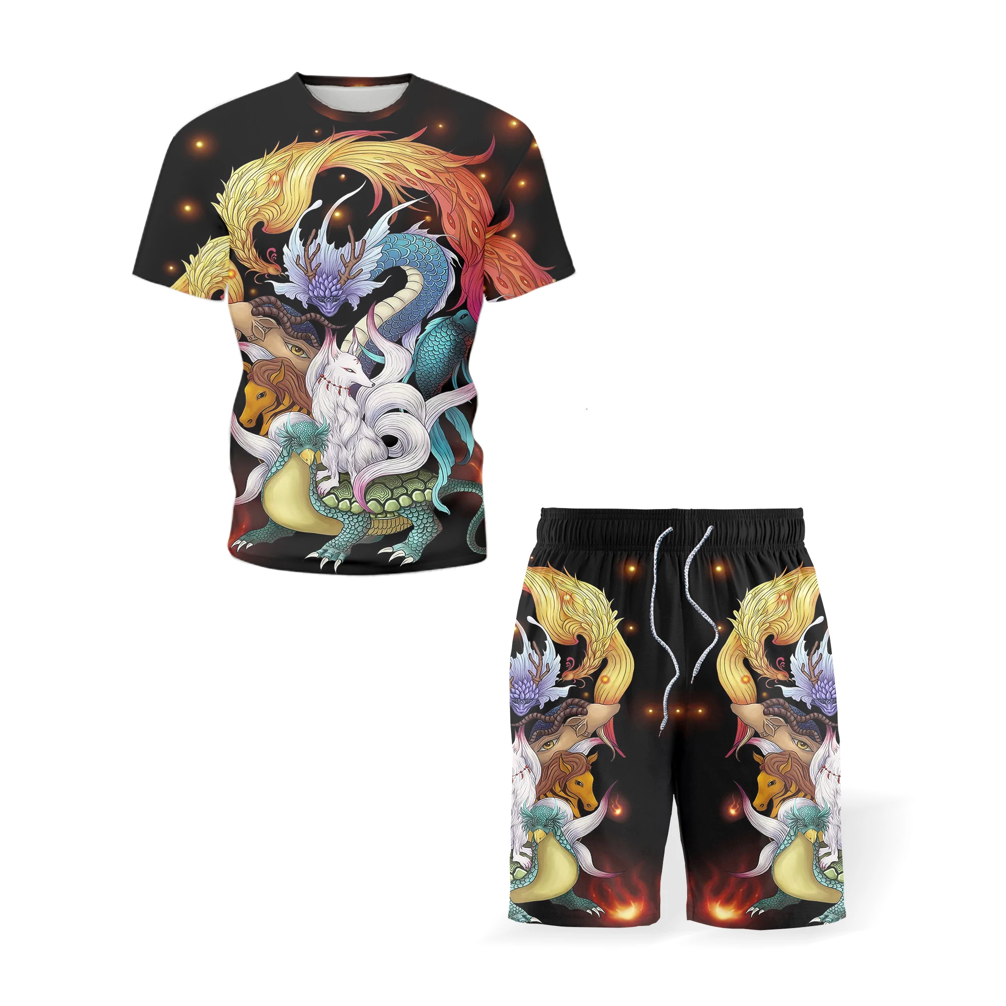 2021 Mens Colored deer Tracksuit Summer Fashion Clothing Men Two Piece Set Men Sweat Suits Short Sleeve Shorts Set Summer 5XL 
2021 Mens Colored deer Tracksuit Summer Fashion Clothing Men Two Piece Set Men Sweat Suits Short Sleeve Shorts Set Summer 5XL