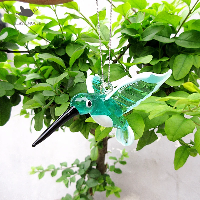 HOT Hanging murano Glass Hummingbird Figurine Handmade Art mini Bird Animal Ornament Pendant Home Fairy Garden Decor Accessories
HOT Hanging murano Glass Hummingbird Figurine Handmade Art mini Bird Animal Ornament Pendant Home Fairy Garden Decor Accessories