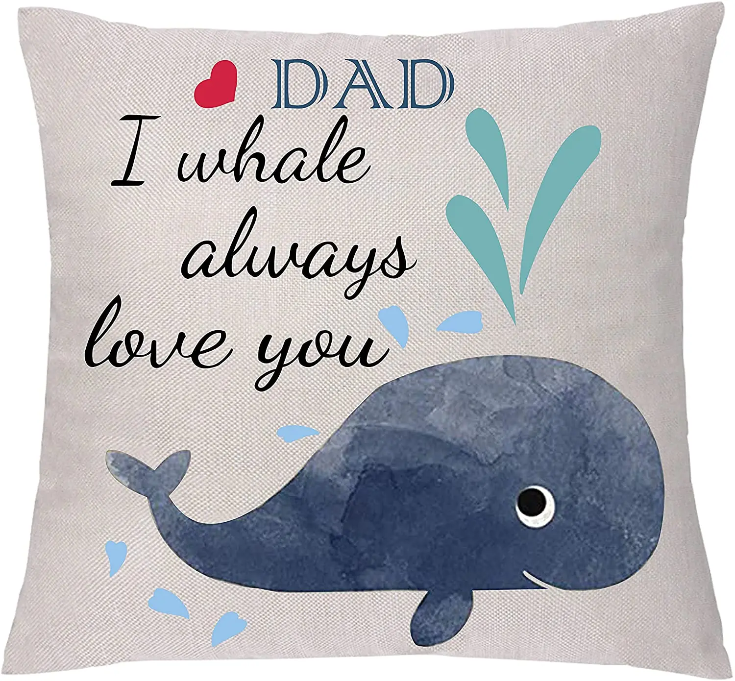 Pillow Case Cover Granddad Cushion Case Copricuscini e federe Pillowcases Grandfather DaddI Whale Always Love You
Pillow Case Cover Granddad Cushion Case Copricuscini e federe Pillowcases Grandfather DaddI Whale Always Love You