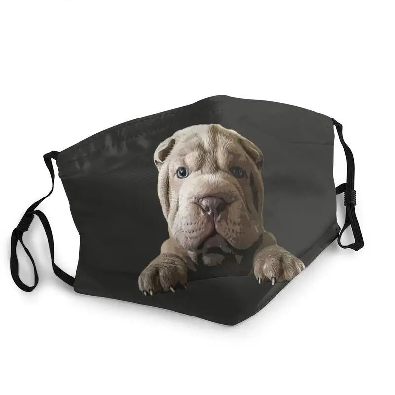 

Shar Pei Cute Puppy Dog Mouth Face Mask Breathable Unisex Adult Mask Anti Haze Dustproof Protection Cover Respirator Muffle