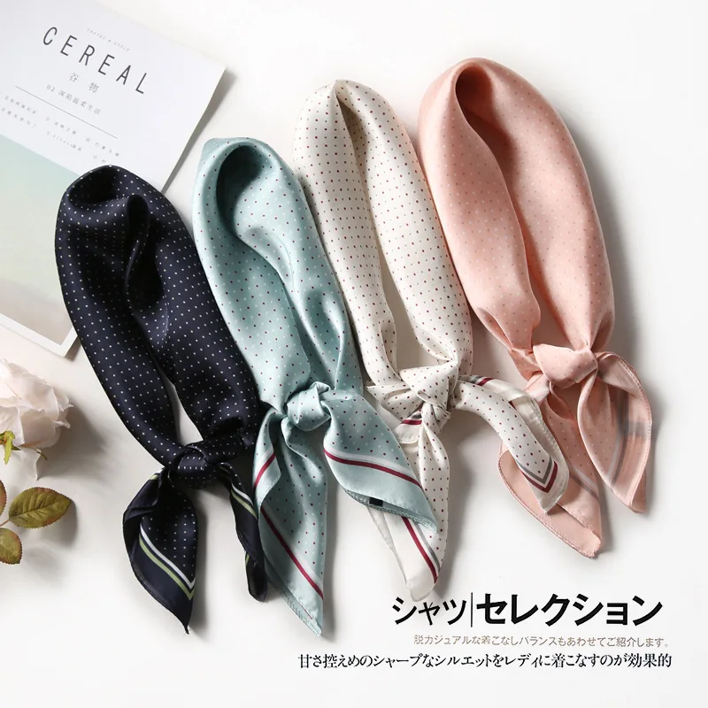 High Quality Silk Scarf Square Neck Scarves Fashion Small Dot Design Kerchief Women Scarfs for Hair Girl's Neck Accessories
High Quality Silk Scarf Square Neck Scarves Fashion Small Dot Design Kerchief Women Scarfs for Hair Girl's Neck Accessories