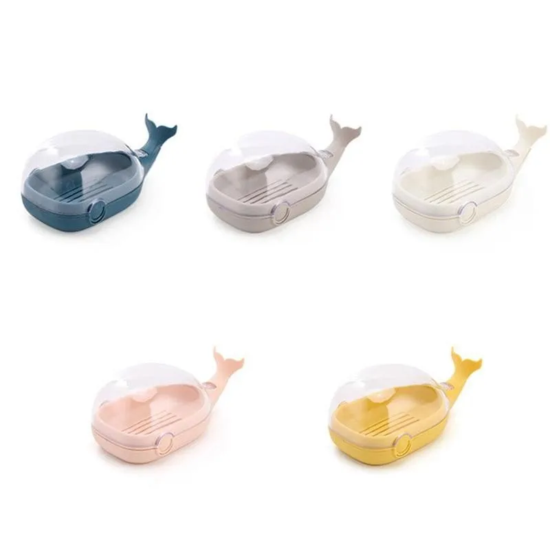 Creative Whale Drain Soap Box Transparent Flip Double-layer Holder Soap Waterproof Soap Soap Storage Plastic Box Bathroom F3L7
Creative Whale Drain Soap Box Transparent Flip Double-layer Holder Soap Waterproof Soap Soap Storage Plastic Box Bathroom F3L7