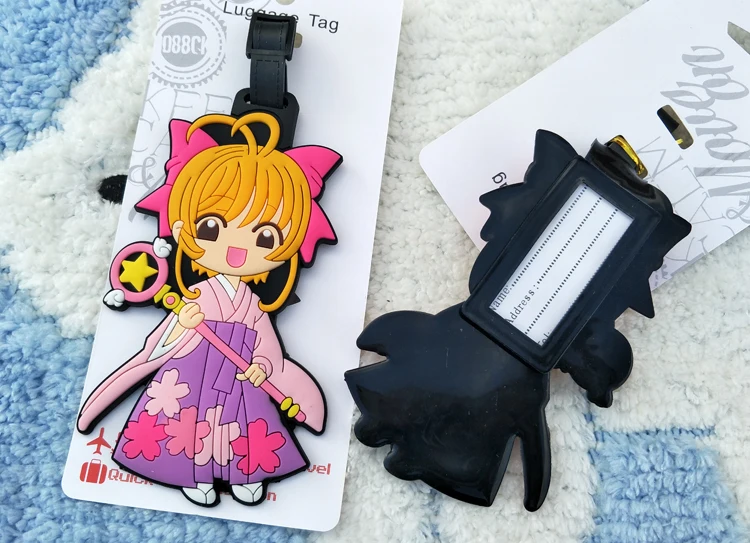 Cardcaptor Girl Anime Luggage Tag PVC Pendants Portable Travel Label Suitcase Address Baggage Holder tags Gifts
Cardcaptor Girl Anime Luggage Tag PVC Pendants Portable Travel Label Suitcase Address Baggage Holder tags Gifts
