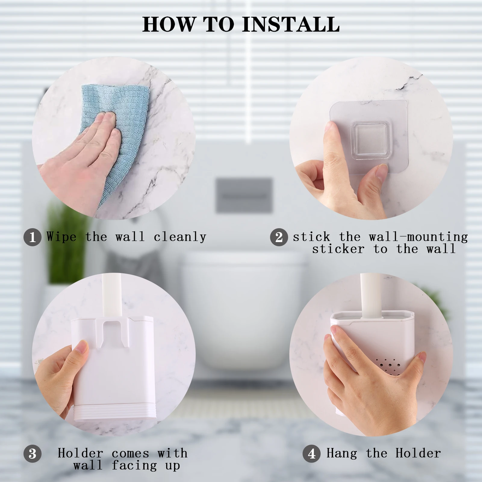 Toilet Brush Leak The Bottom Silicone Brush Head WC Accessories High Efficiency Cleaning With Sticker Wall Mounted Soft Hair
Toilet Brush Leak The Bottom Silicone Brush Head WC Accessories High Efficiency Cleaning With Sticker Wall Mounted Soft Hair