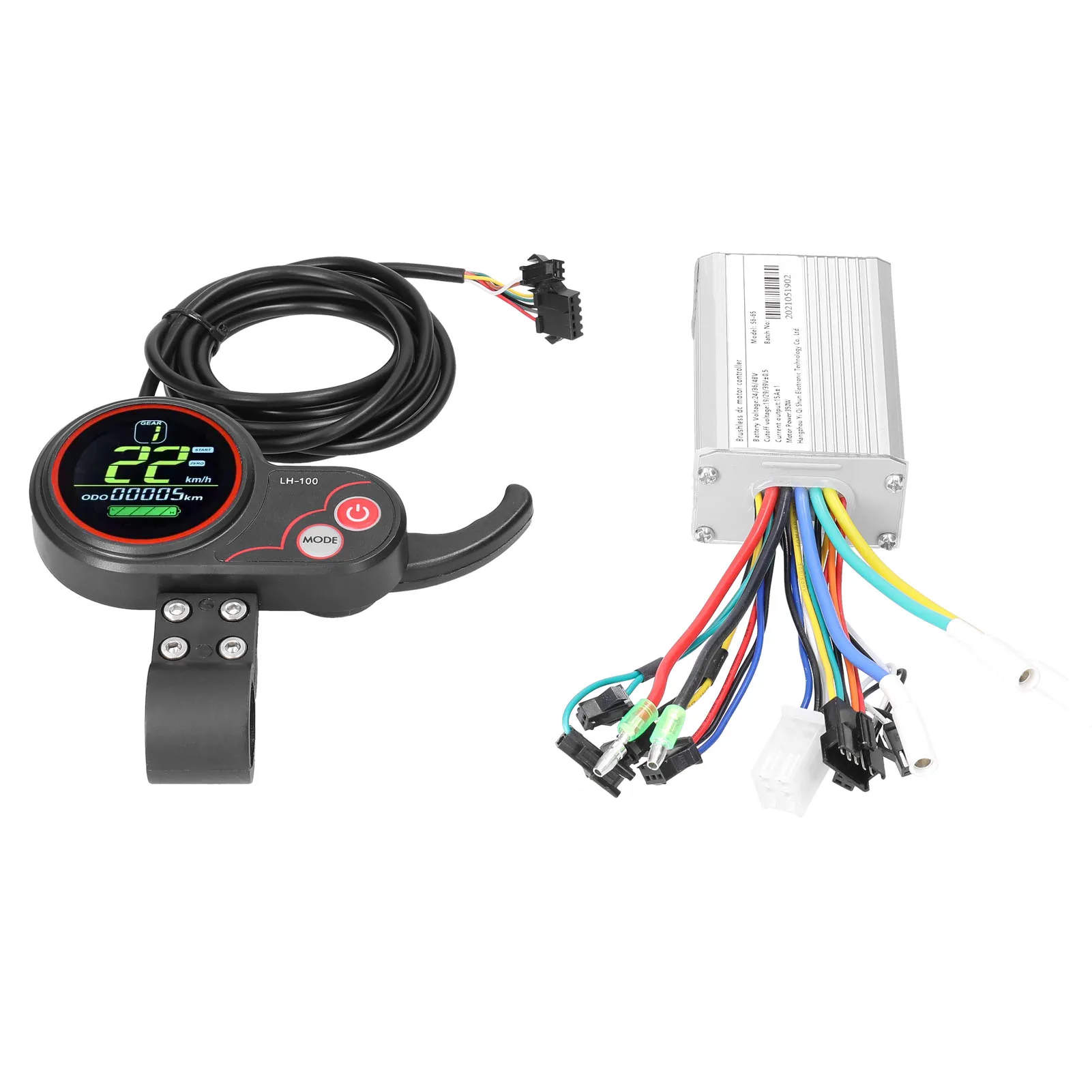 Electric Bicycle Motor Brushless Controller with Waterproof LCD Display Control Panel 24V-48V 350W Brushless Controller Kit
Electric Bicycle Motor Brushless Controller with Waterproof LCD Display Control Panel 24V-48V 350W Brushless Controller Kit