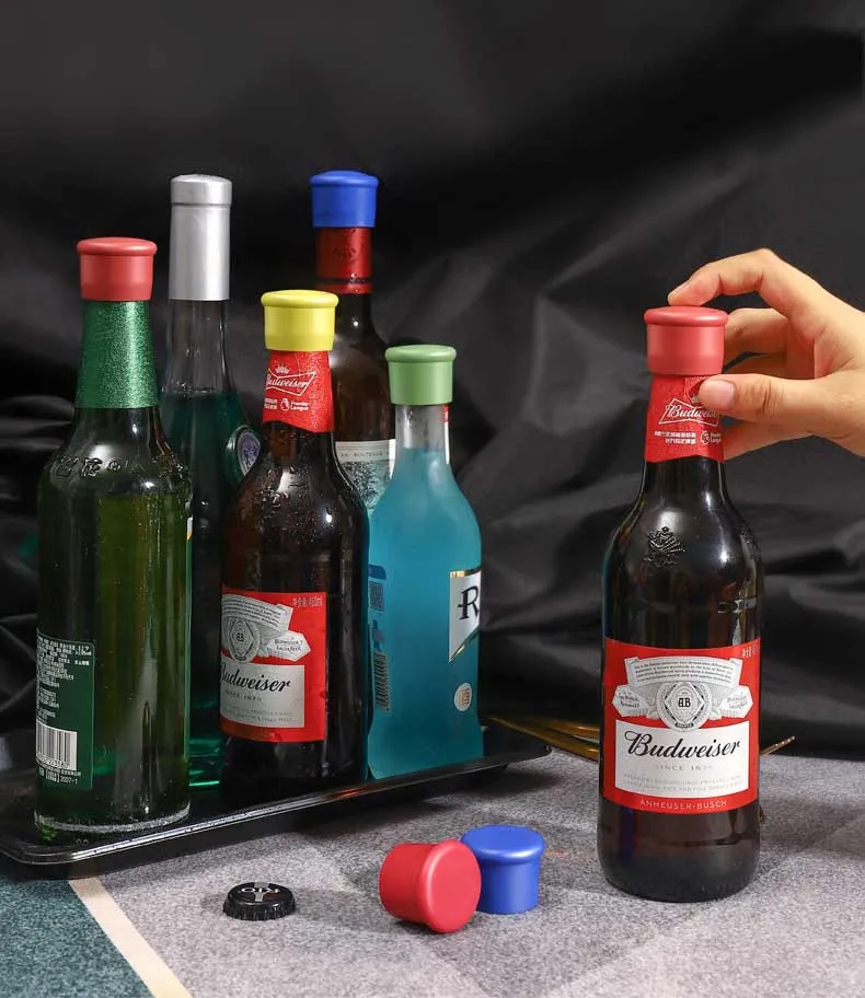 Creative Design Bottle Stopper Bottle Caps Wine Stopper Family Bar Preservation Tools Silicone Safe Healthy Wine Pourer Stoppers
Creative Design Bottle Stopper Bottle Caps Wine Stopper Family Bar Preservation Tools Silicone Safe Healthy Wine Pourer Stoppers