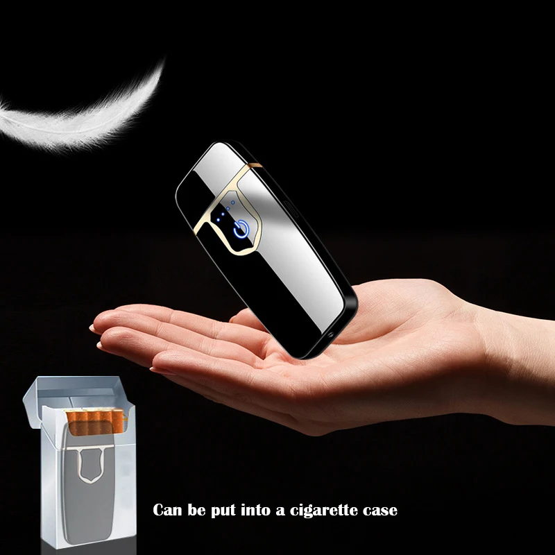 Новая ультратонкая usb-зажигалка для зарядки с сенсорным экраном зажигание