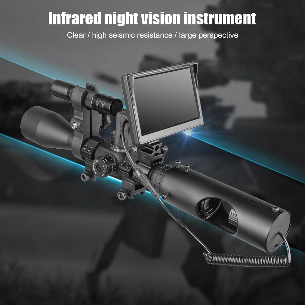 

Инфракрасные прицелы ночного видения, нетепловизор, Охотничья оптика, камера, наружный Инфракрасный цифровой бинокль с ЖК-дисплеем для мон...
