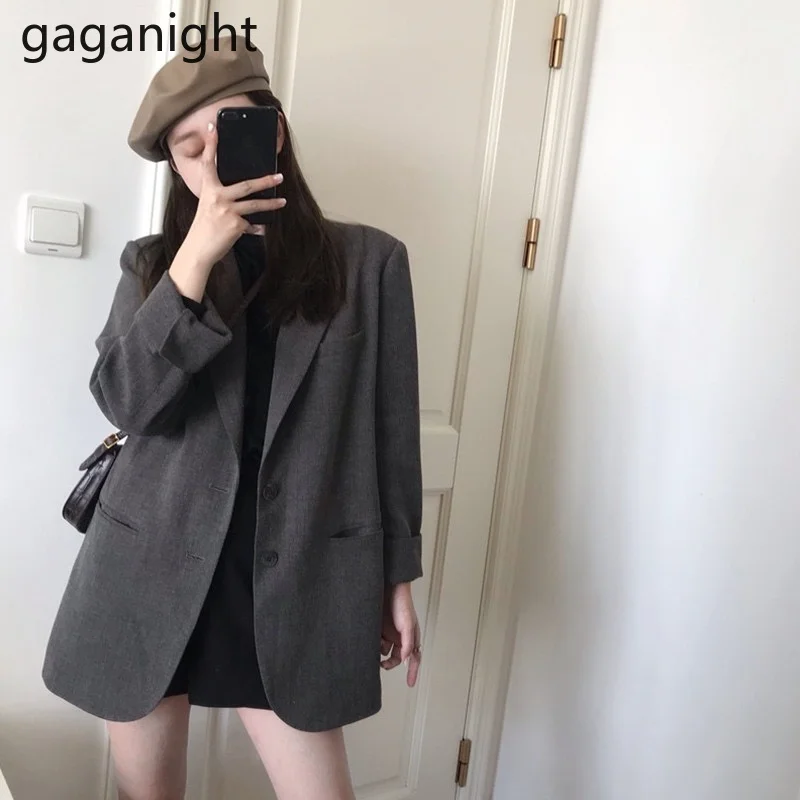 Gaganight, винтажные женские дизайнерские элегантные офисные женские пальто, Повседневная Свободная однотонная верхняя одежда, топы, шикарные ...
Gaganight, винтажные женские дизайнерские элегантные офисные женские пальто, Повседневная Свободная однотонная верхняя одежда, топы, шикарные ...